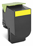 Lexmark 700H4 Yellow High Yield Toner Cartridge Genuine 70C0H40
