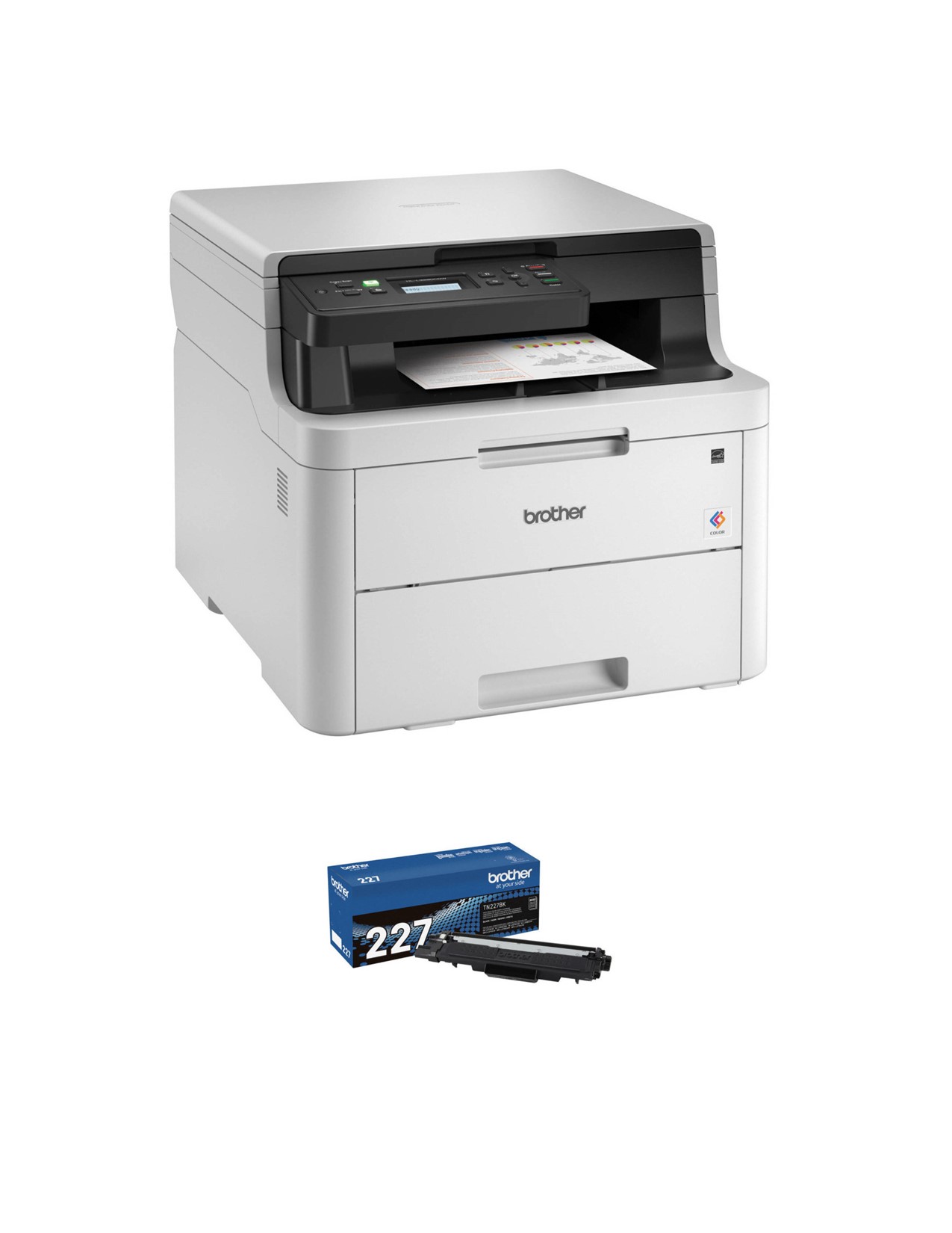 Brother HL-L3290CDW Compact Digital Color Printer with Flatbed Copy & Scan