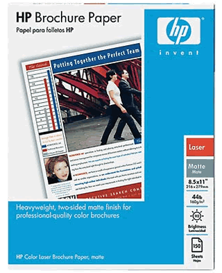 HP Brochure Matte Laser Paper Letter 150 sheets Q6543A