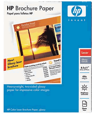 HP Color Laser Brochure Paper Letter 150 sheets Q6611A