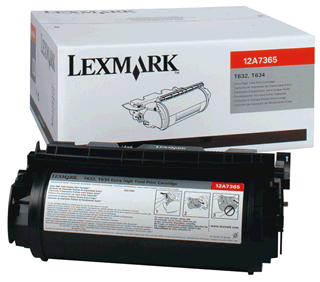 Lexmark T632 T634 Black Extra High-Yield Print Cartridge Genuine 12A7365