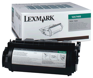 Lexmark T632 T634 Black Extra High-Yield Rerturn Program Print Cartridge Genuine 12A7465