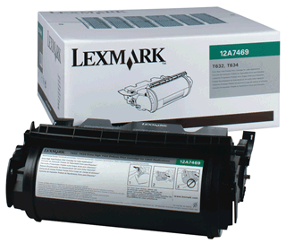 Lexmark T632 T634 Extra High-Yield Prebate Label Print Cartridge Genuine 12A7469
