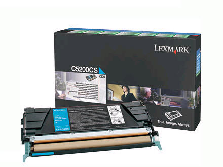 Lexmark C520 C520n C530 C530dn Cyan Return Program Toner Cartridge Genuine C5200CS