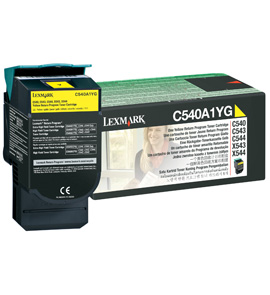 Lexmark C540 C543 C544 C546 X543 X544 X546 Yellow Return Program Toner Cartridge Genuine C540A1YG