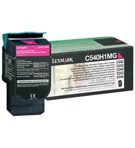 Lexmark C540 C543 C544 C546 X543 X544 X546 Magenta High-Yield Return Program Toner Cartridge Genuine C540H1MG