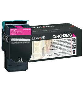 Lexmark C540 C543 C544 X543 X544 Magenta High-Yield Toner Cartridge Genuine C540H2MG