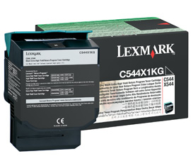 Lexmark C544 C546 X544 X546 Black Extra High-Yield Return Program Toner Cartridge Genuine C544X1KG