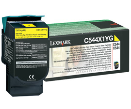 Lexmark C544 X544 C546 X546 Yellow Extra High-Yield Return Program Toner Cartridge Genuine C544X1YG