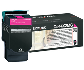 Lexmark C544 X544 Magenta Extra High-Yield Toner Cartridge Genuine C544X2MG