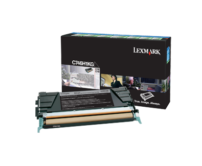 Lexmark C746 C748 Black High-Yield Return Program Toner Cartridge Genuine C746H1KG