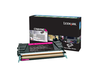 Lexmark C748 Magenta High-Yield Return Program Toner Cartridge Genuine C748H1MG