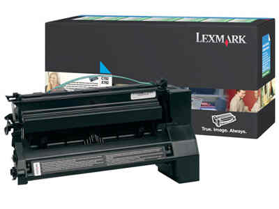 Lexmark C782 Cyan Extra High-Yield Return Program Print Cartridge Genuine C782X1CG