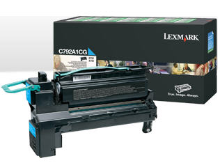 Lexmark C792 X792 Cyan Return Program Print Cartridge Genuine C792A1CG
