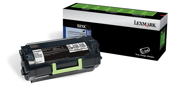 Lexmark 521X Extra High Yield Return Program Toner Genuine 52D1X00