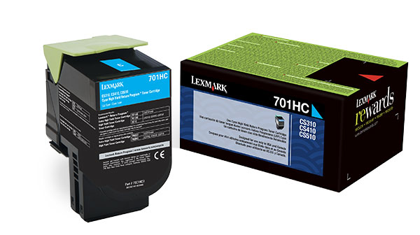 Lexmark Government High Yield Cyan Return Program Toner TAA Compliant Version of 70C1HC0 Genuine 70C0HCG