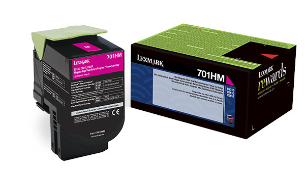 Lexmark Government High Yield Magenta Return Program Toner TAA Compliant Version of 70C1HM0 Genuine 70C0HMG