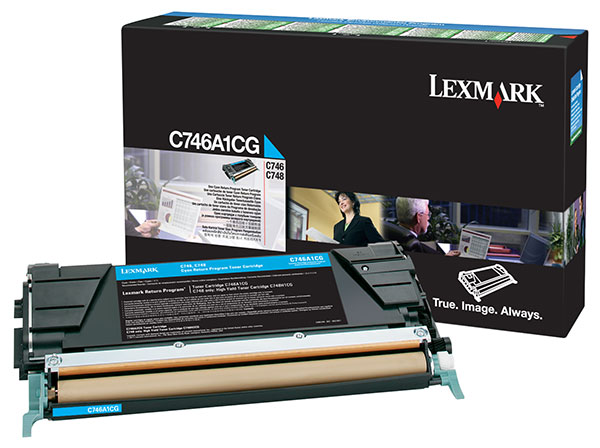 Lexmark Cyan Return Program Toner (7,000 Yield) Genuine C746A1CG