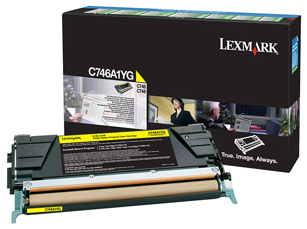 Lexmark Government Yellow Return Program Toner (7,000 Yield) (TAA Compliant Version of C746A1YG) Genuine C746A4YG