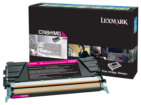 Lexmark Gov't HY Magenta Return Prog Toner Model C748 TAA Compliant Genuine C748H1MG C748H4MG