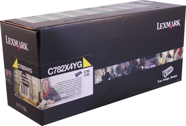 Lexmark Gov't Extra High Yield Yellow Return Program Toner TAA Compliant C782X1YG Genuine C782X4YG