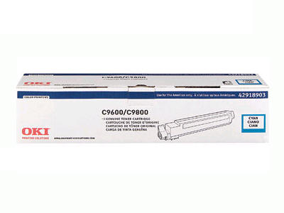 Oki C9650 Cyan Toner Cartridge Genuine 42918983