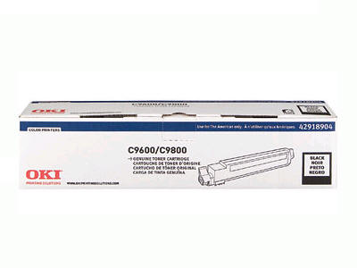 Oki C9650 Black Toner Cartridge Genuine 42918984