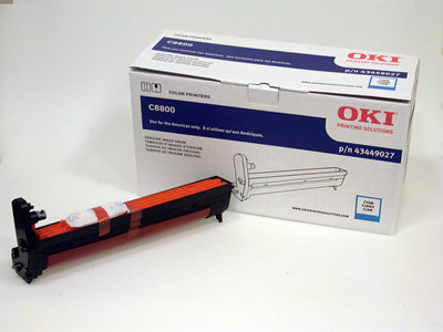 Oki C8600 C8800 Cyan Image Drum Genuine 43449027