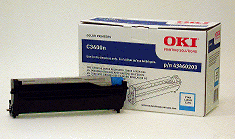 Oki C3400 C3600 C3530nMFP MC360 Cyan Image Drum Includes 1K Toner 43460203