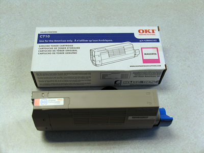 Oki Okidata C711 Magenta Toner Cartridge Genuine 44318602