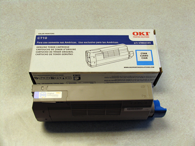 Oki C711 Cyan Toner Cartridge Genuine 44318603