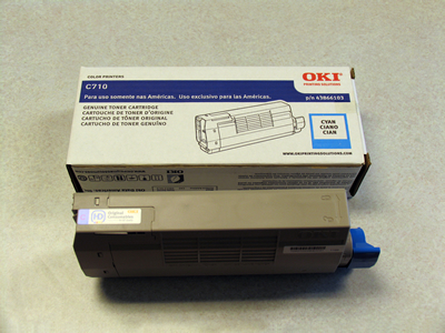 Oki C911 C931 C941 Cyan Toner Cartridge Genuine 45536423