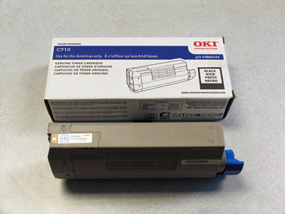 Oki C712 Black Toner Cartridge Genuine 46507604