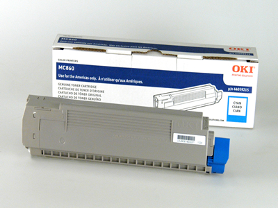 Oki MC860MFP Cyan Toner Cartridge Genuine 44059215
