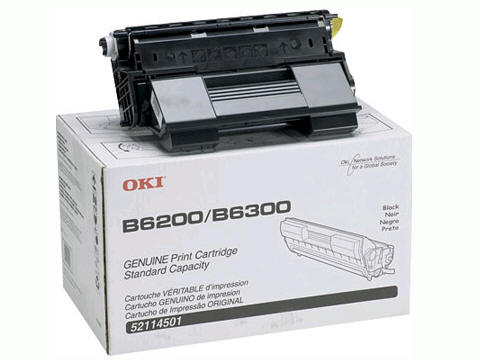 Oki B6500 Black Toner Print Cartridge Genuine 52116001