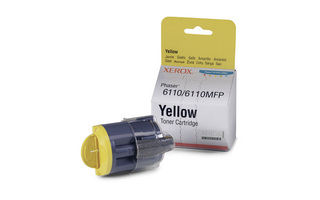 Xerox Phaser 6110 Yellow Toner Cartridge Genuine 106R01273