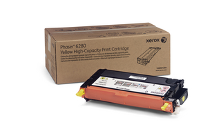 Xerox Phaser 6280 Yellow High-Capacity Print Cartridge Genuine 106R01394