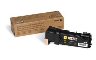 Xerox Phaser 6500 WorkCentre 6505 Yellow High-Capacity Print Cartridge Genuine 106R01596