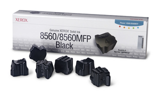 Xerox Phaser 8560 Black Colorstix 6 Sticks 108R00727